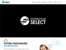 Tablet Screenshot of distributionselect.com